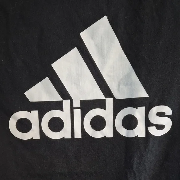 Adidas Black and White Logo Tee - Picture 4 of 4